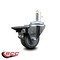 Service Caster 3'' Gray Polyurethane Wheel Swivel 7/16'' Grip Ring Stem Caster with Brake SCC-GR20S314-PPUB-PLB-716138 - alternate 4